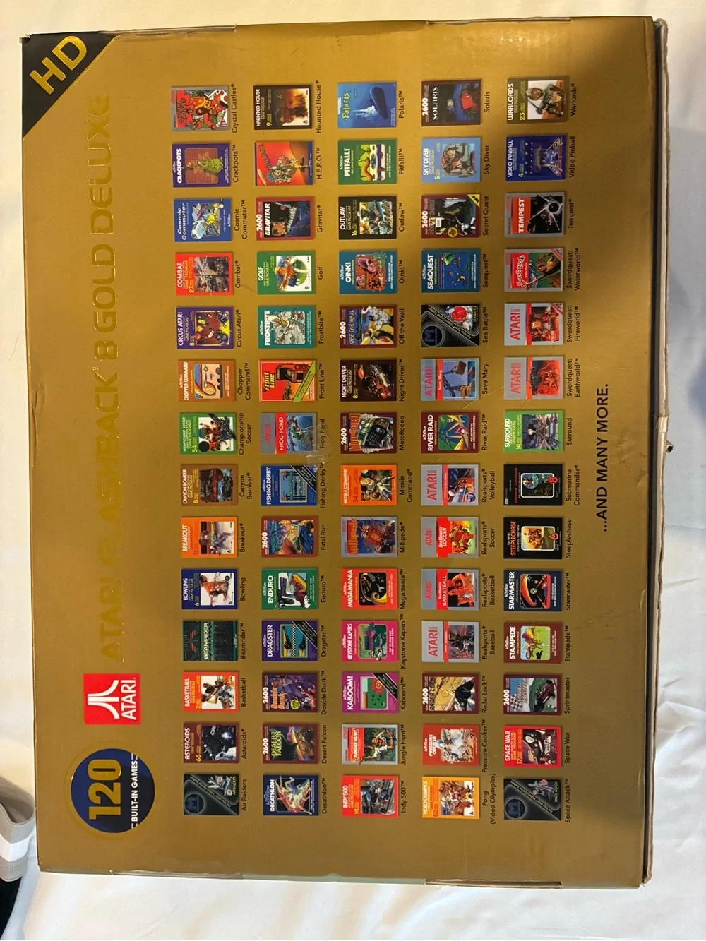 Vintage Atari Anniversary Video Game Console and 2 Joysticks and 120 games